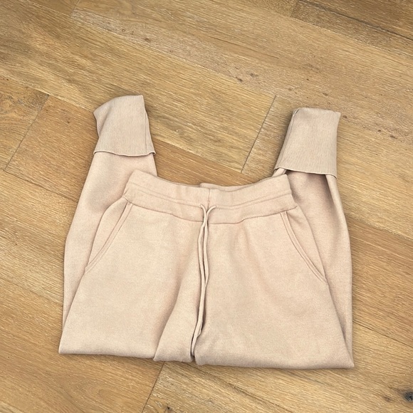 Zara knit joggers - beige cuffed - Picture 1 of 3